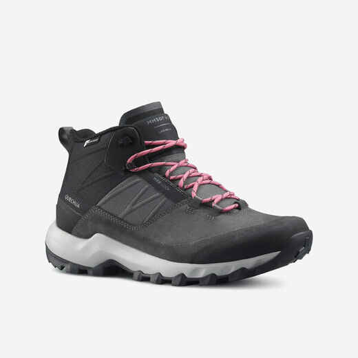 Tenis de senderismo de montaña MH500 Mid impermeables para Mujer