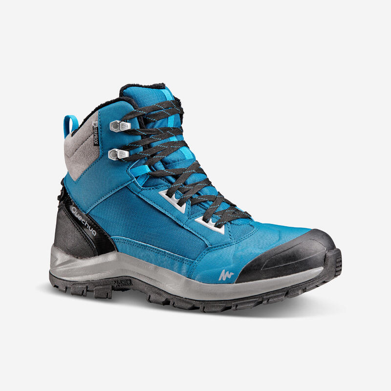 Botas Quentes e Impermeáveis de Caminhada SH500 Mountain Cano Médio Homem 