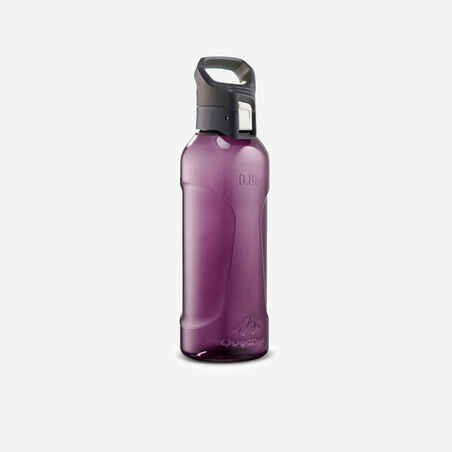 Plastic Hiking Flask with Quick Opening Cap MH500 0.8 Litre Purple