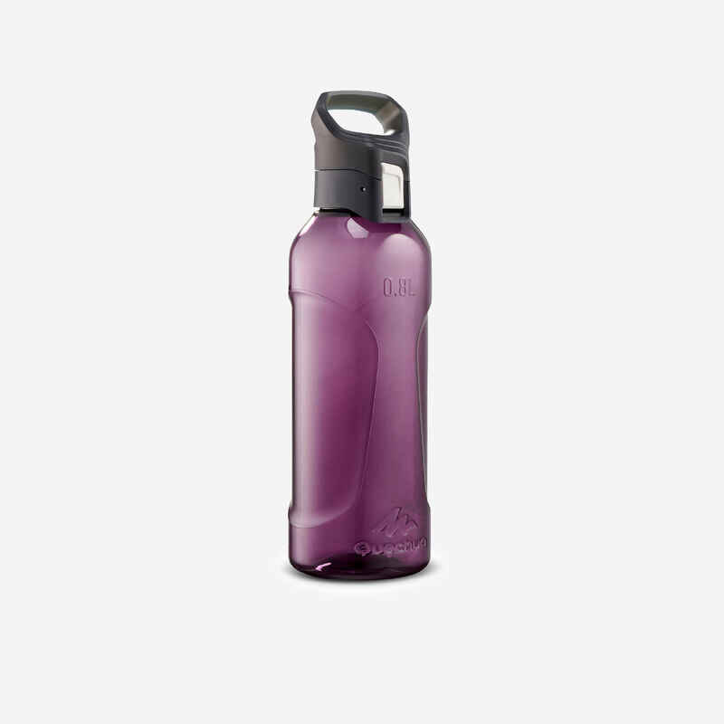 زجاجة بلاستيك (Ecozen®) للتنزه بغطاء سريع الفتح 0.8 لتر - MH500 بنفسجي