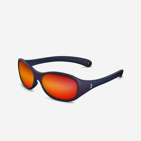 Lunettes de soleil randonnée - MH K120 - enfant 2-4 ans - catégorie 4 bleu rouge