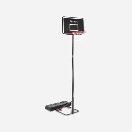 Basketball Hoop with Adjustable Stand (from 2.20 to 3.05m) B100 Easy - Black