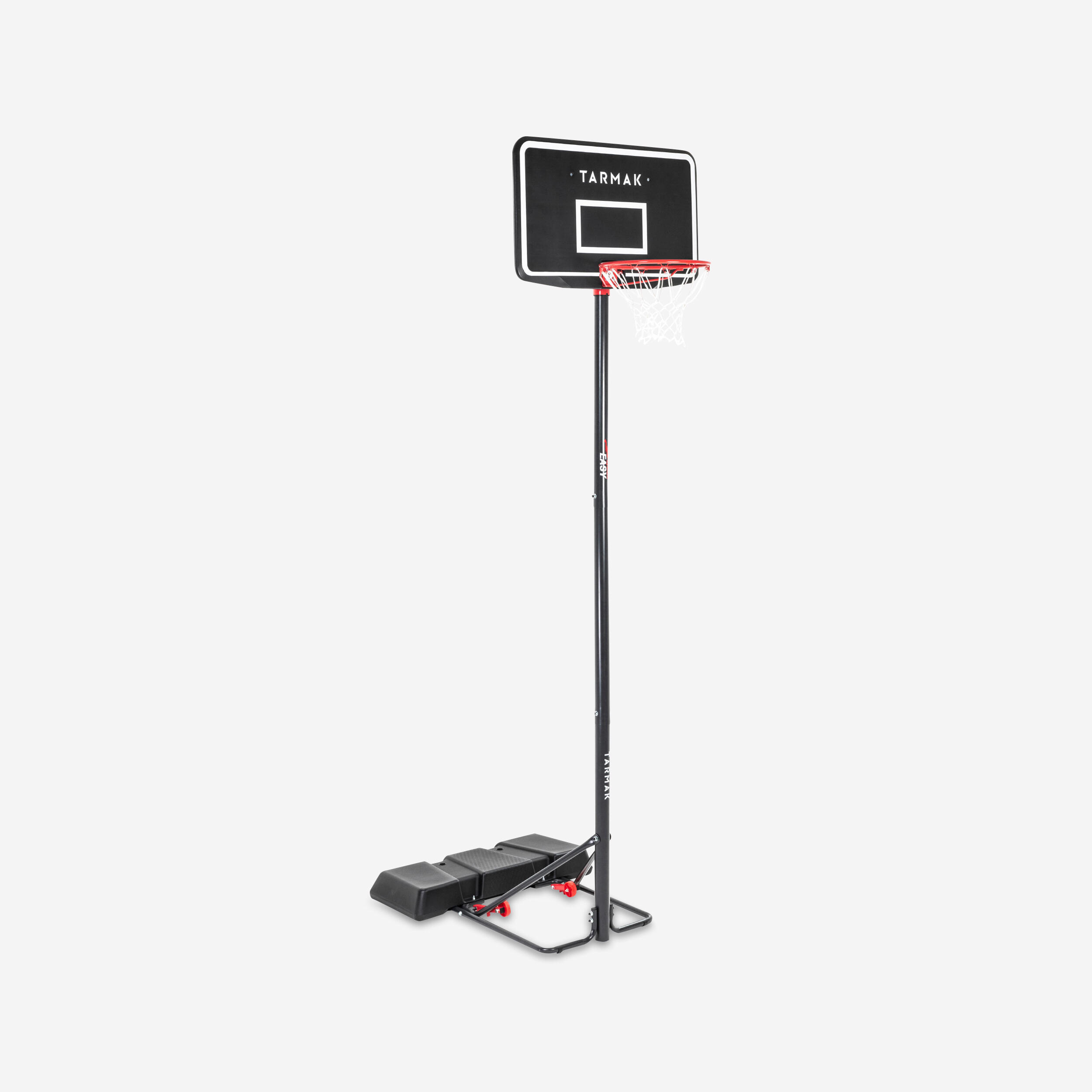 TARMAK Basketbalový kôš na nastaviteľnom stojane 220-305 cm B100 Easy čierny