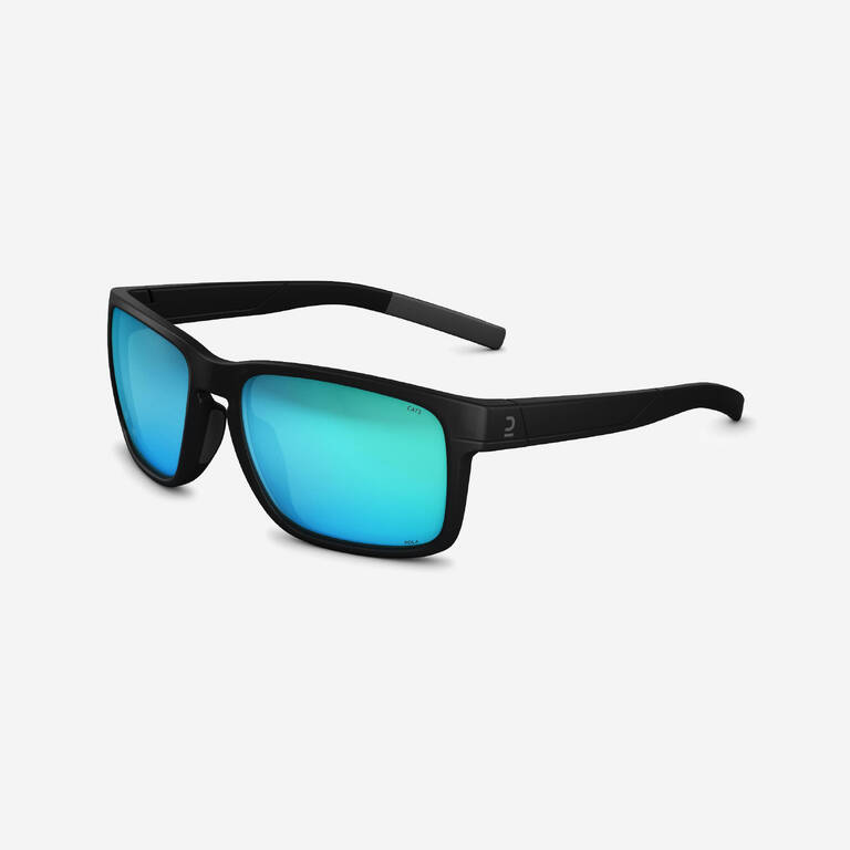 Adult Hiking Polarized Sunglasses Cat 3 MH530 Black/Blue