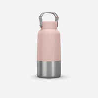 0.6 L Stainless steel flask with screw cap for hiking - pink