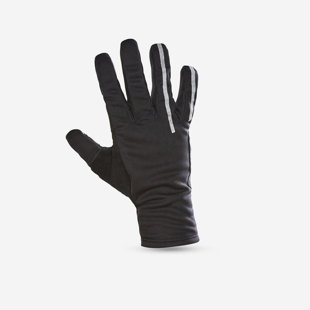 GUANTES PARA BICICLETA DE INVIERNO NEGRO 500