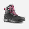 Cipele za planinarenje SH500 Mountain MID srednje visoke vodootporne ženske crne