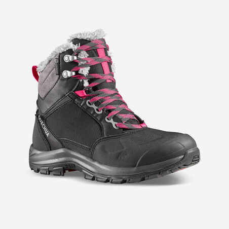 Women's Warm and Waterproof Hiking Boots - SH500 mountain MID