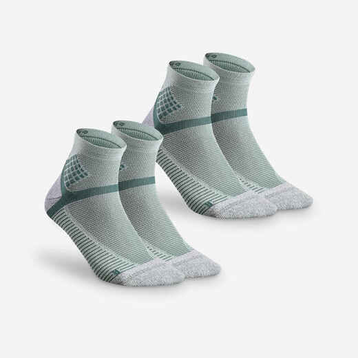 
      Chaussettes randonnée - Hike 500 Mid vert menthe x2 paires
  