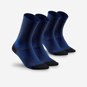 Unisex Anti-Friction High Ankle Socks with Quick Drying 2 Pairs Blue - NH500