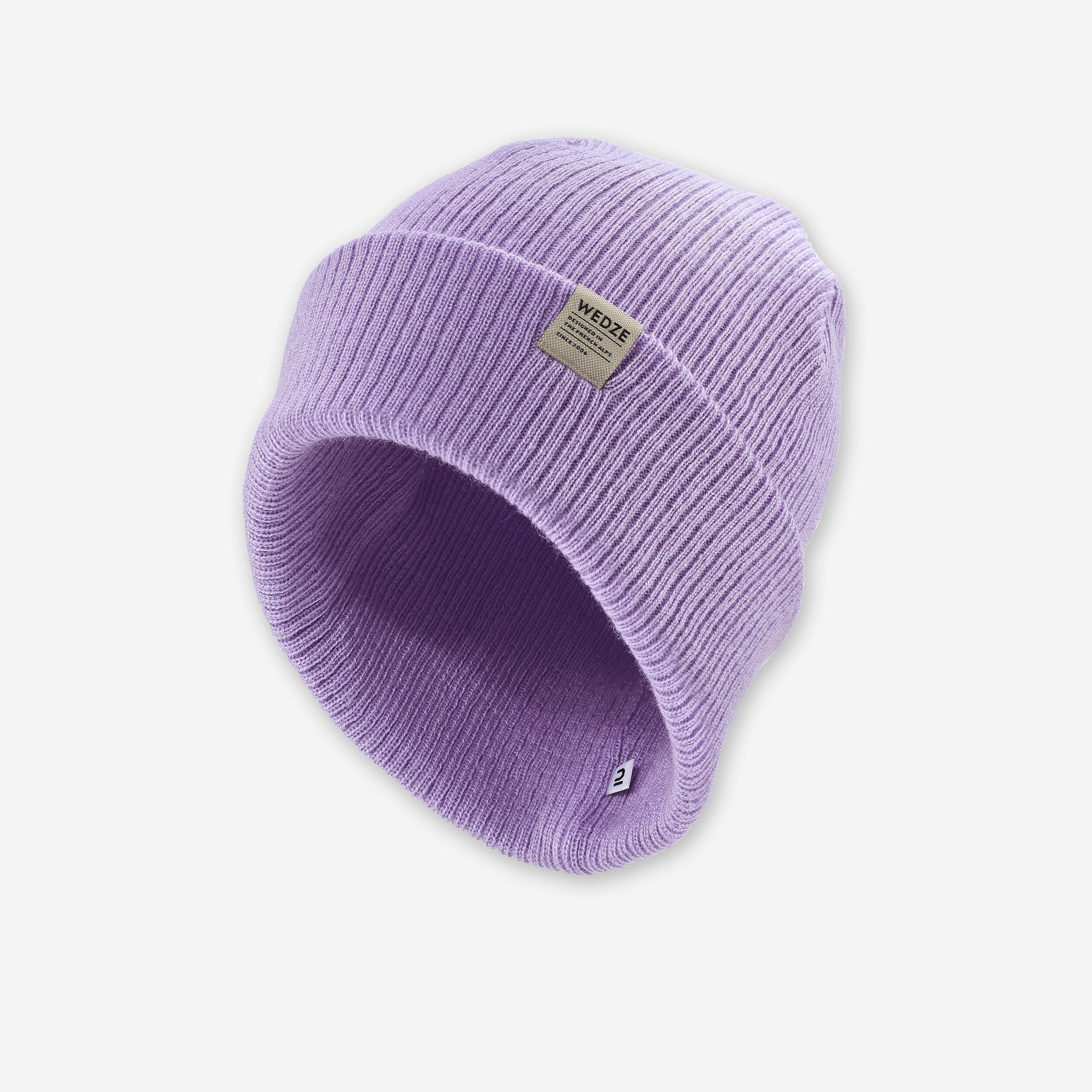 ADULT SKI CAP - FISHERMAN - PURPLE