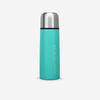 Thermosfles met beker voor wandelen rvs 0,4 l turquoise