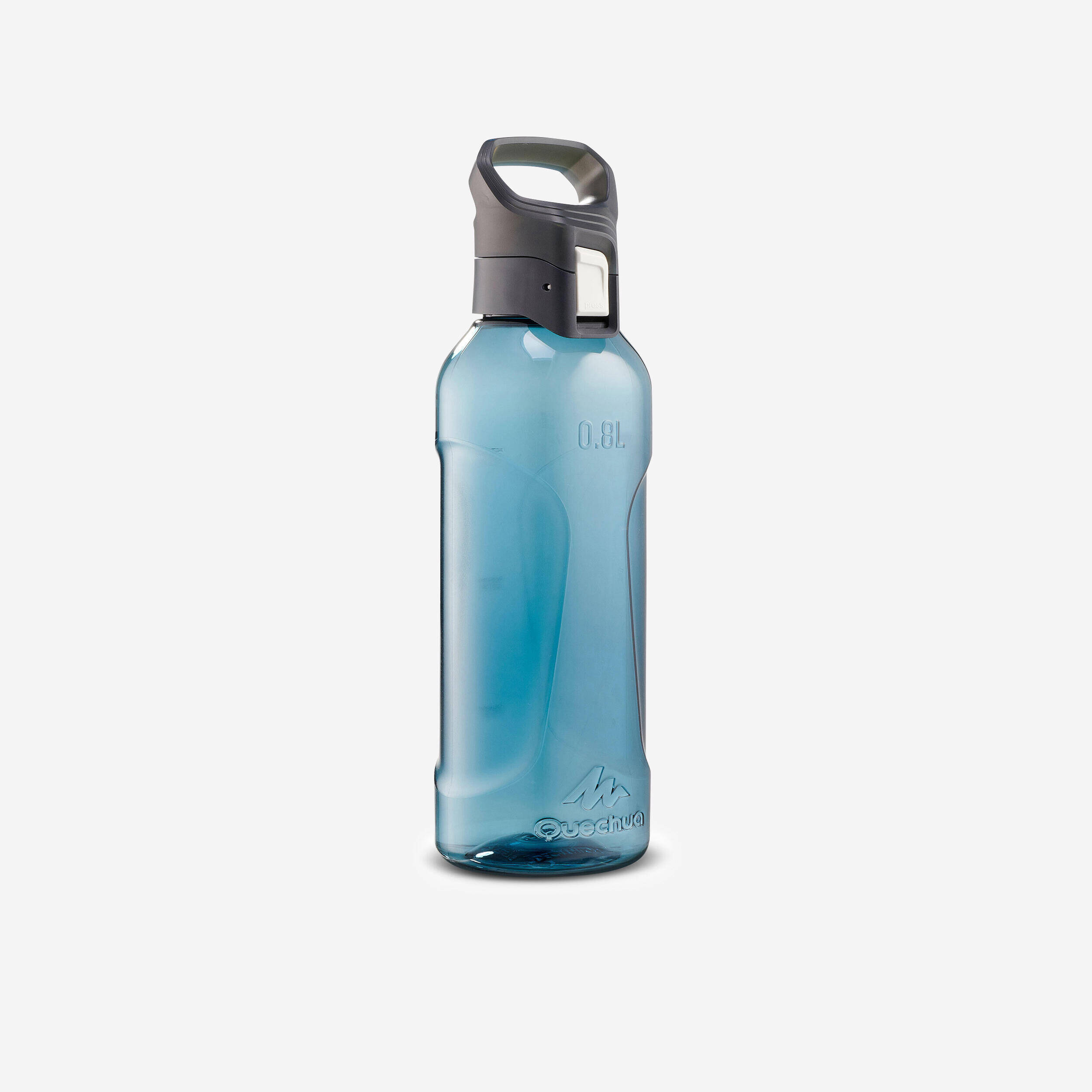 Easy Locking Cap Water Bottle BPA Free - 0.8 Litre Teal Blue -  1
