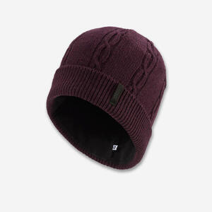 Gorro de lana adulto, TORSADE 900 burdeos