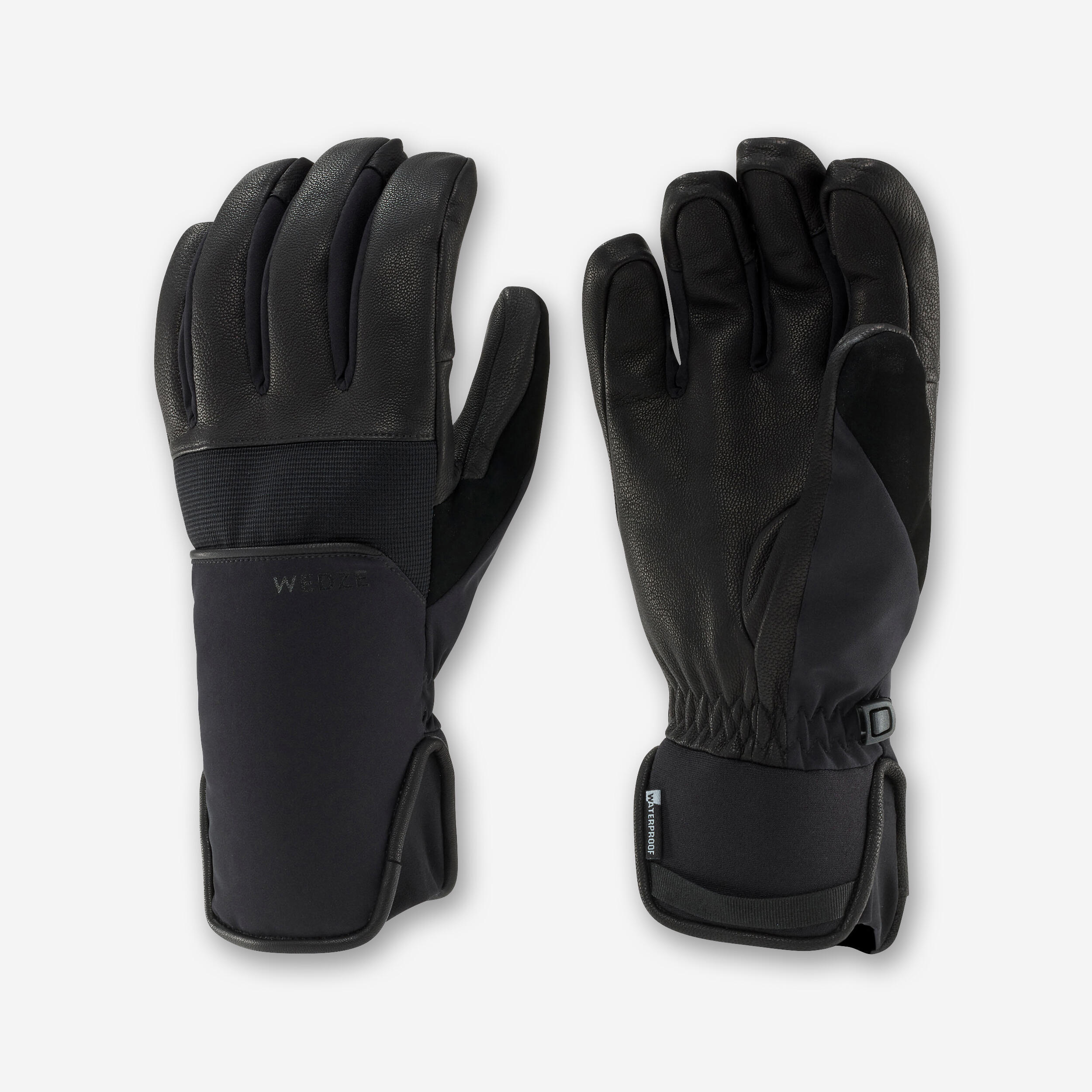 WEDZE Adult ski gloves 550 - Black