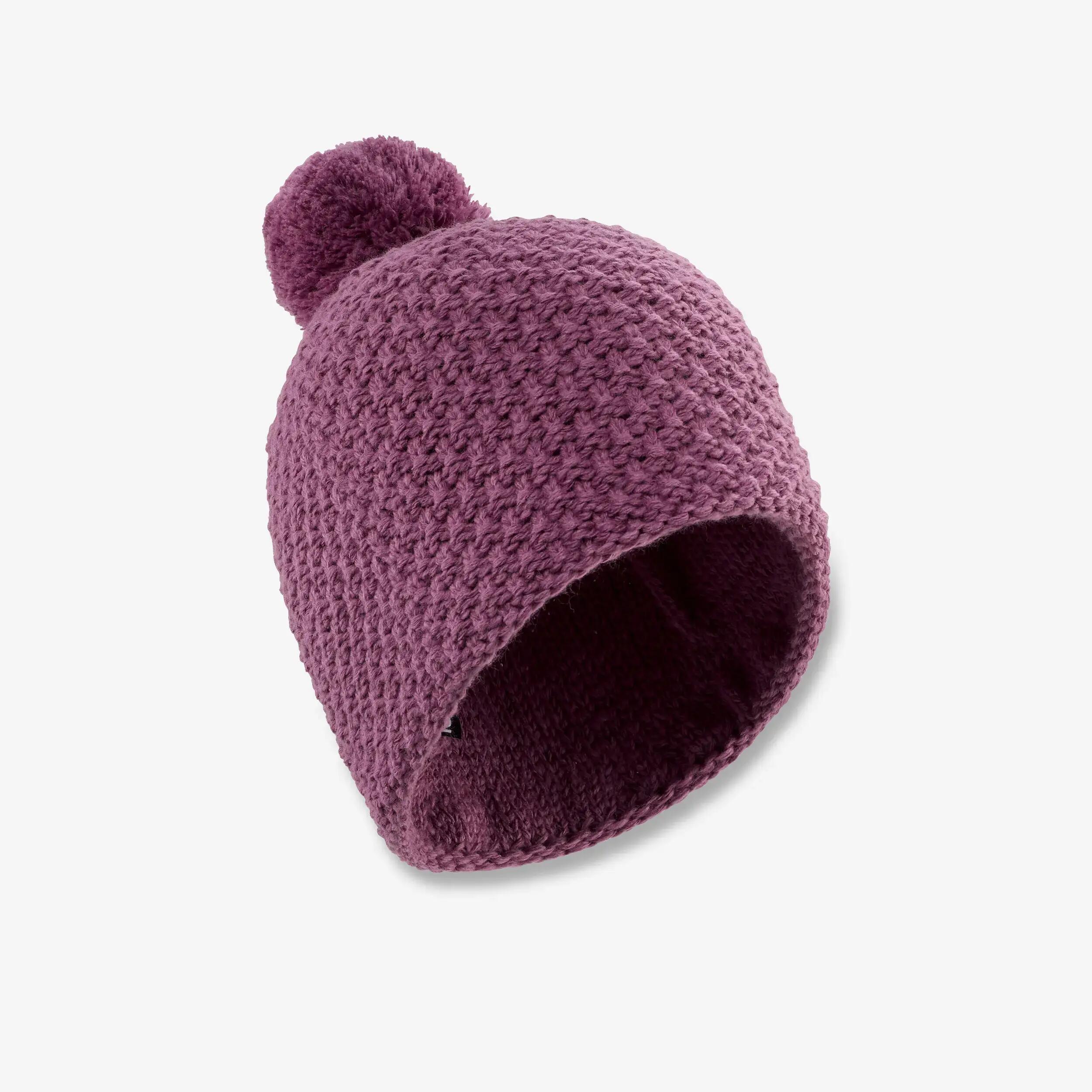 ADULT SKI HAT MADE IN FRANCE - TIMELESS - PURPLE -  1