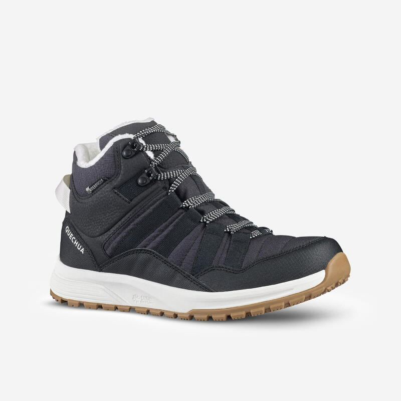 Kadın Outdoor Kar Botu - Su Geçirmez - Siyah - NH500 Mid