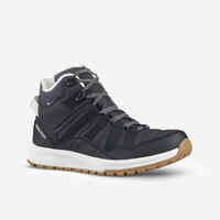 Women’s warm waterproof snow hiking boots NH500 Mid - Black