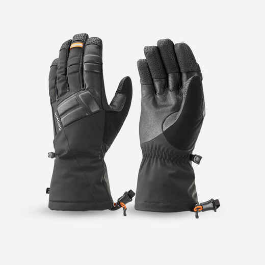 Dextrous waterproof mountaineering gloves, black