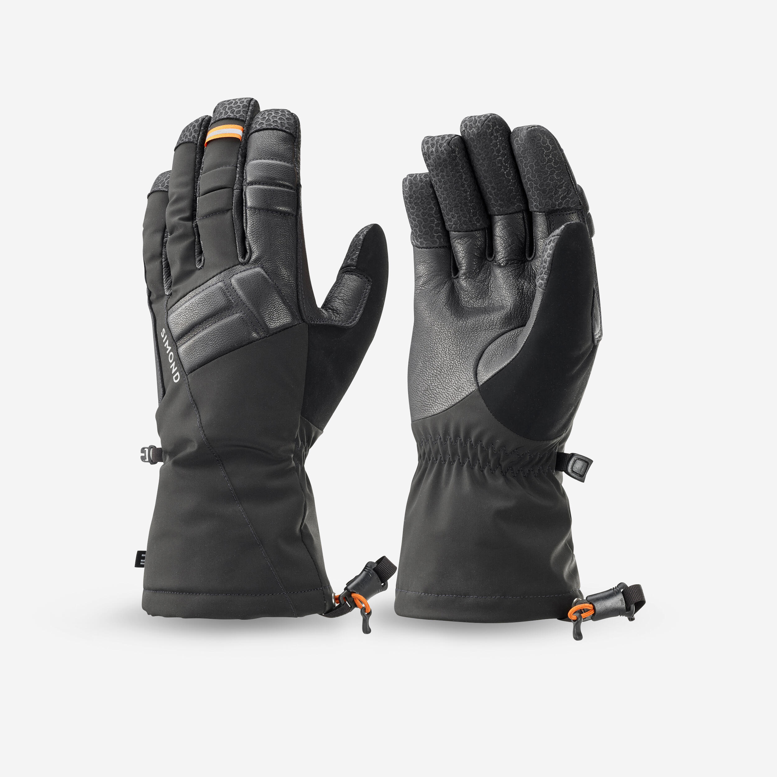 Dextrous waterproof mountaineering gloves, black 1/7