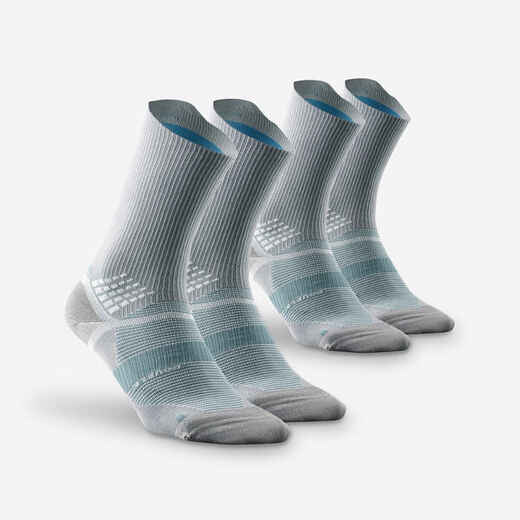 
      Hiking socks - Hike 520 Double High Grey x2 pairs 
  