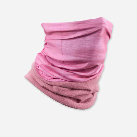 Bufanda cuello de esquí rosa para adulto Hug 