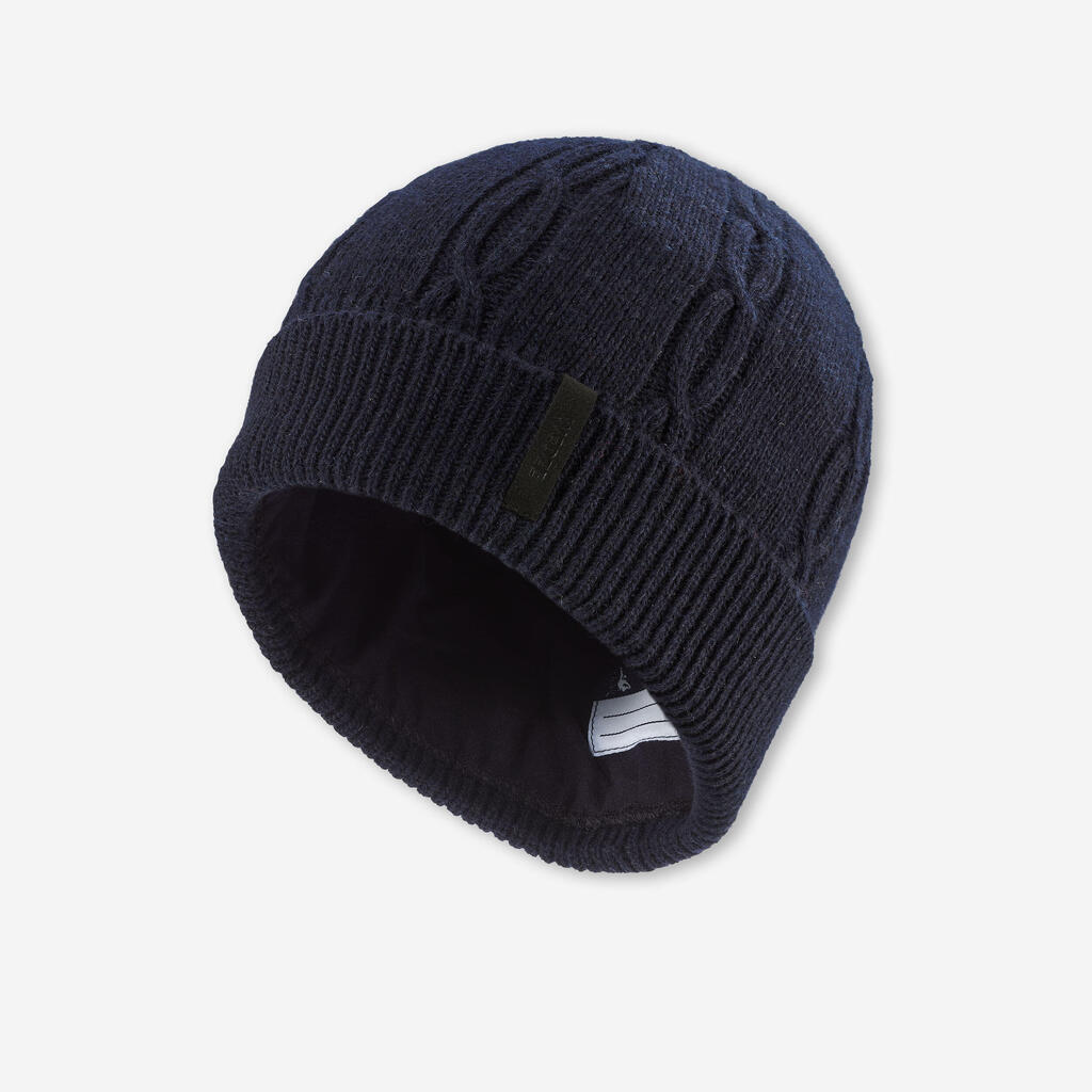 KIDS’ CABLE SKI HAT NAVY BLUE