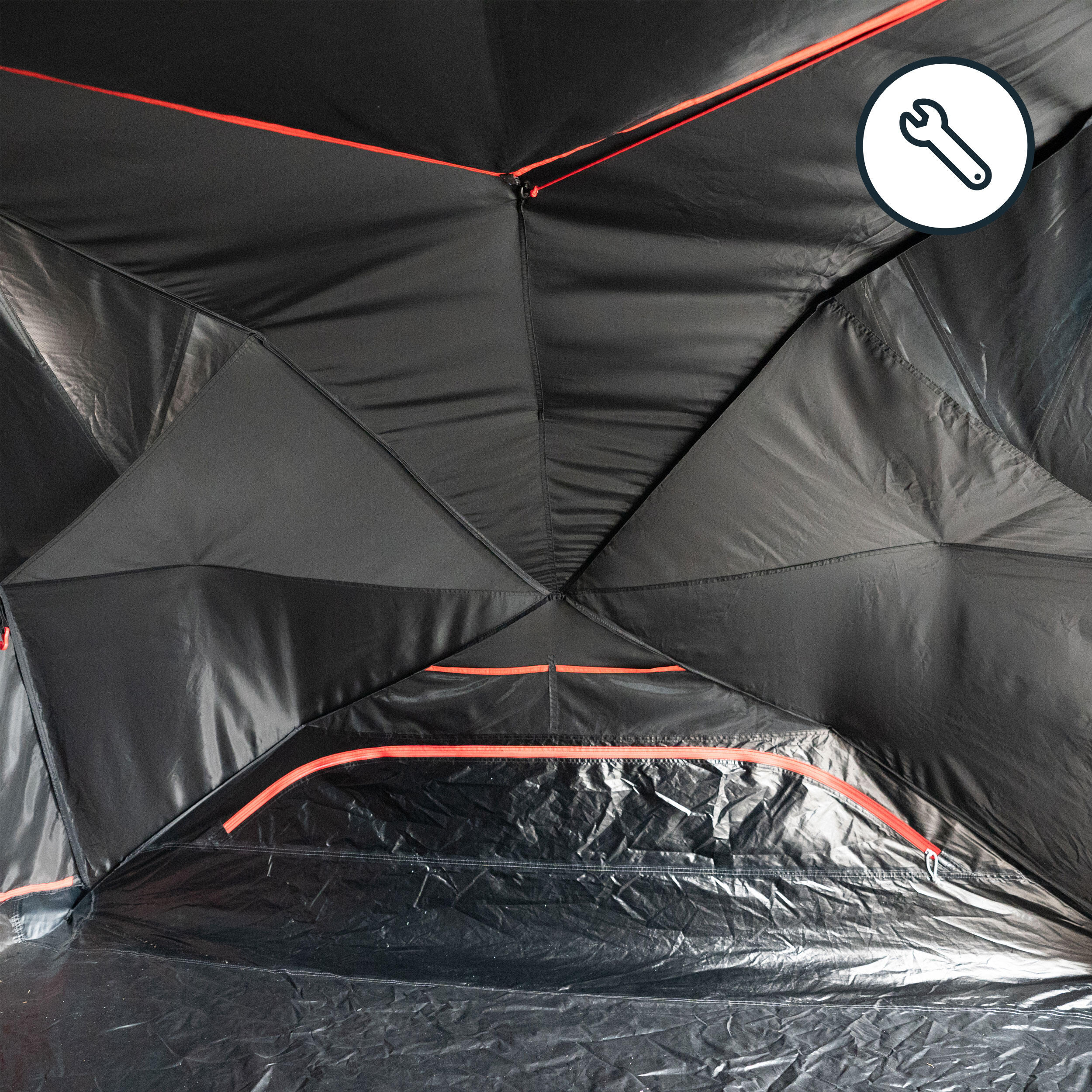 Quechua Bedroom Spare Part For The 2 Seconds Easy Fresh & Black 3-person Tent