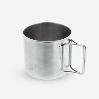 0.4 L Stainless Steel Cup 500 for hiking and camping.