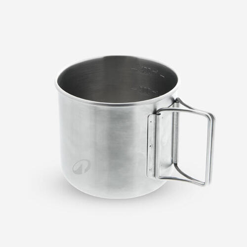 Tasse 500 acier inox 0,4L, pour la randonnée et le camping.