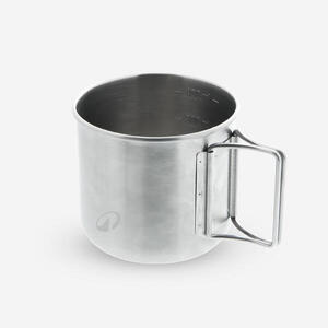 Taza de camping trekking senderismo acero inoxidable 0,4 Litros Quechua MH150