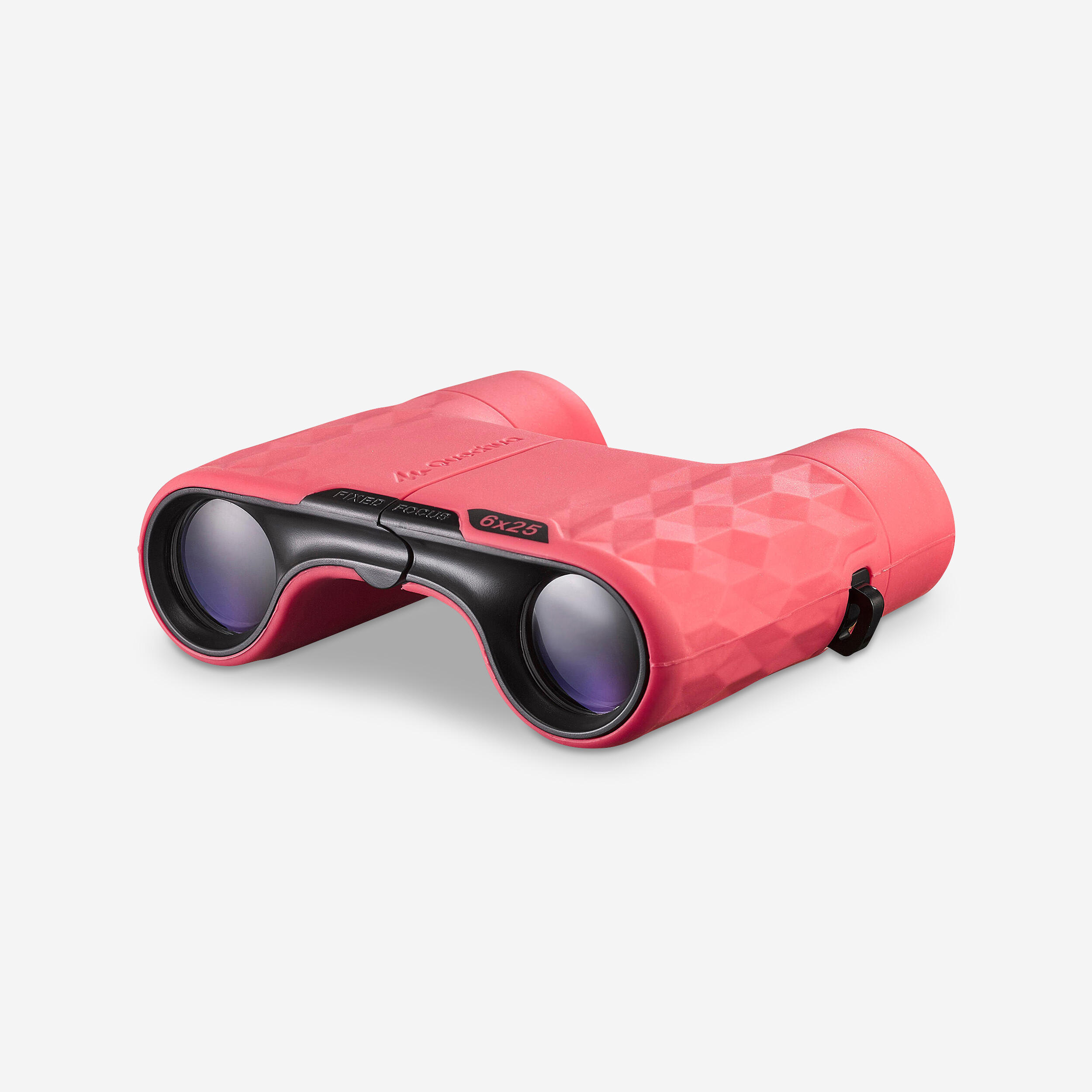 QUECHUA Kids' Hiking Focus-Free Binoculars MH B100 x6 Magnification - pink