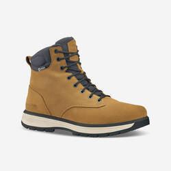 Men’s Warm and Waterproof Leather Hiking Boots - SH500 high