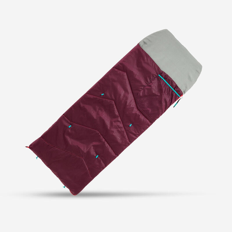 Schlafsack 10 °C Kinder Camping Wandern - MH100 violett