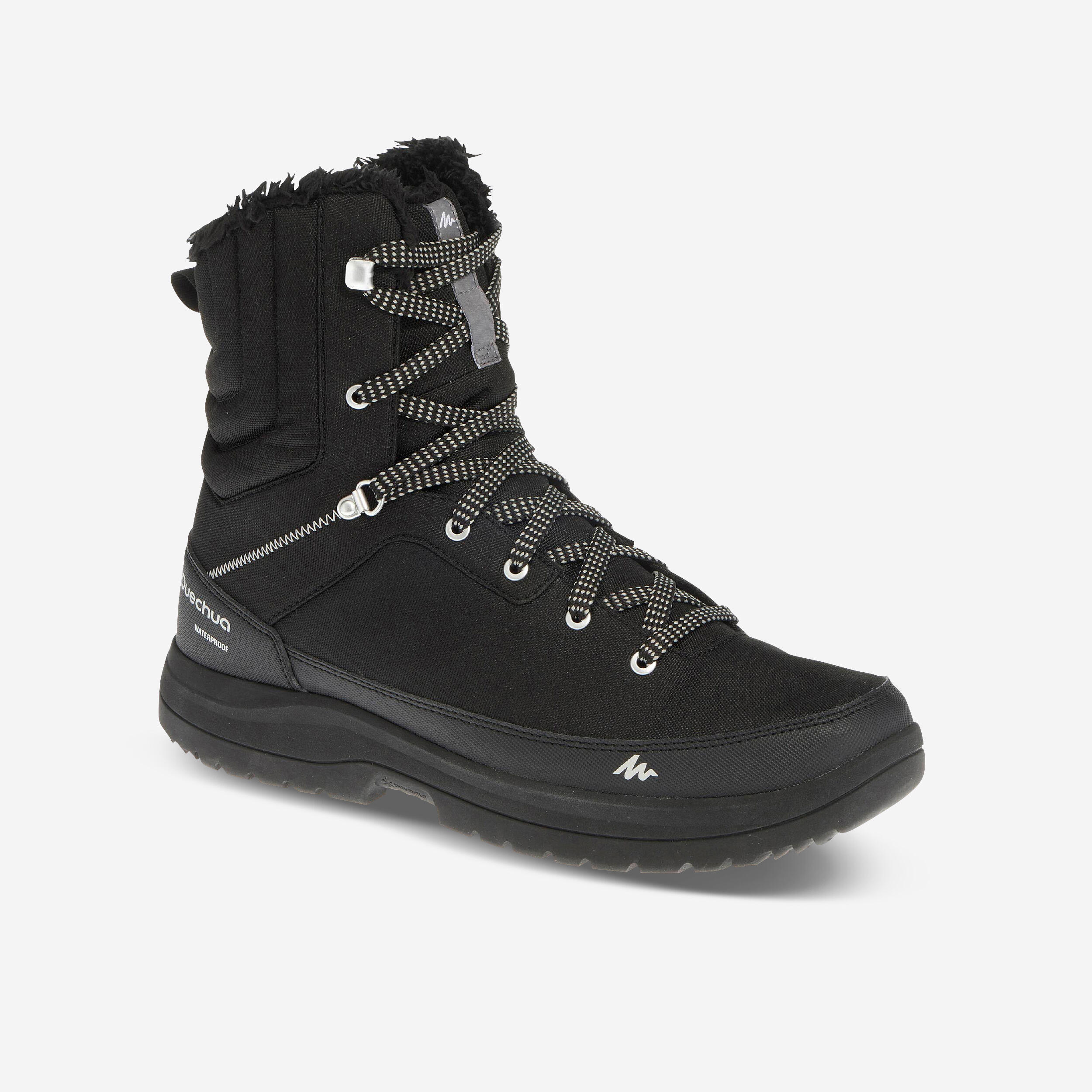 Men’s Waterproof Winter Boots - SH 100 Black - QUECHUA