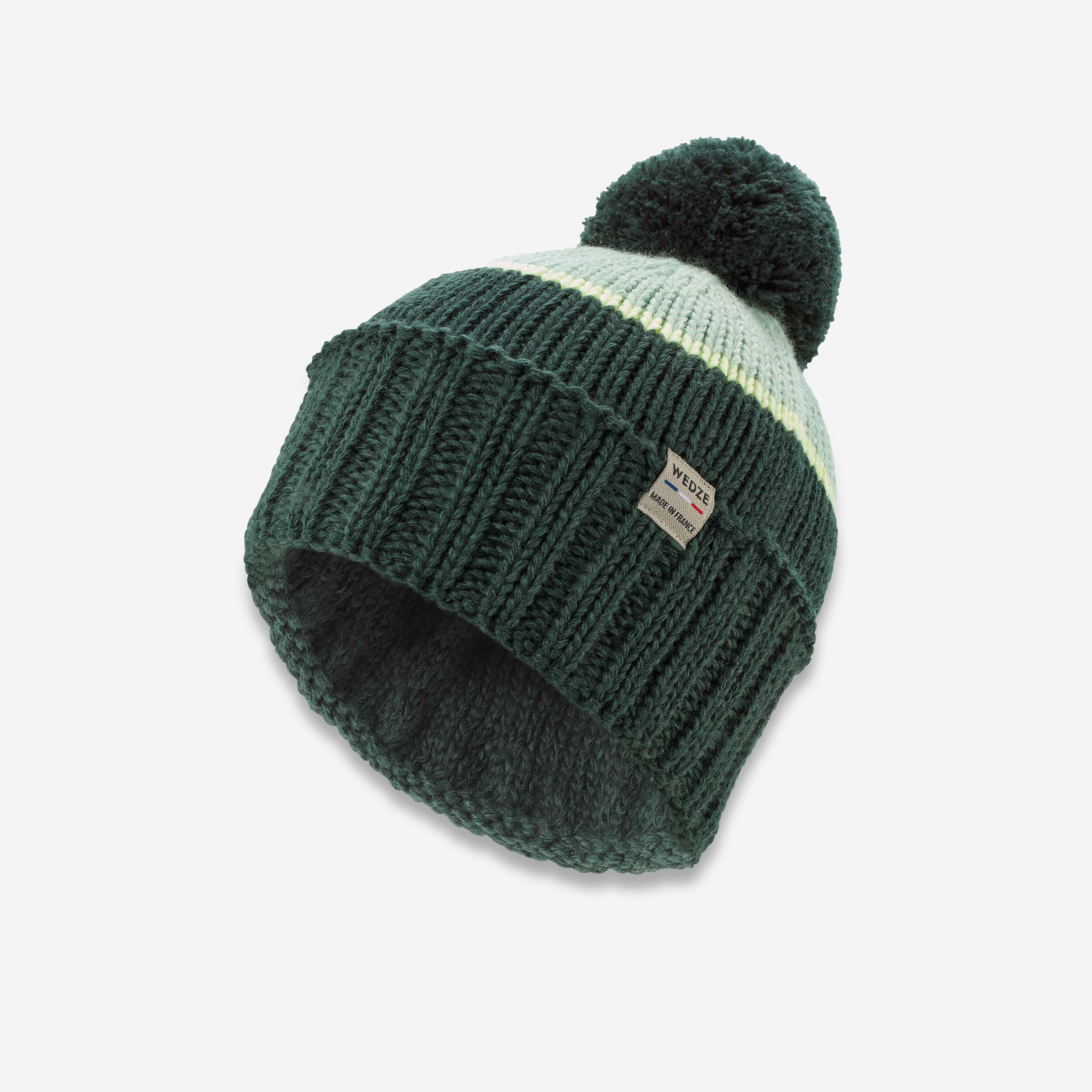 Kids’ Ski Hat Made in France Grand Nord - Green 1/6