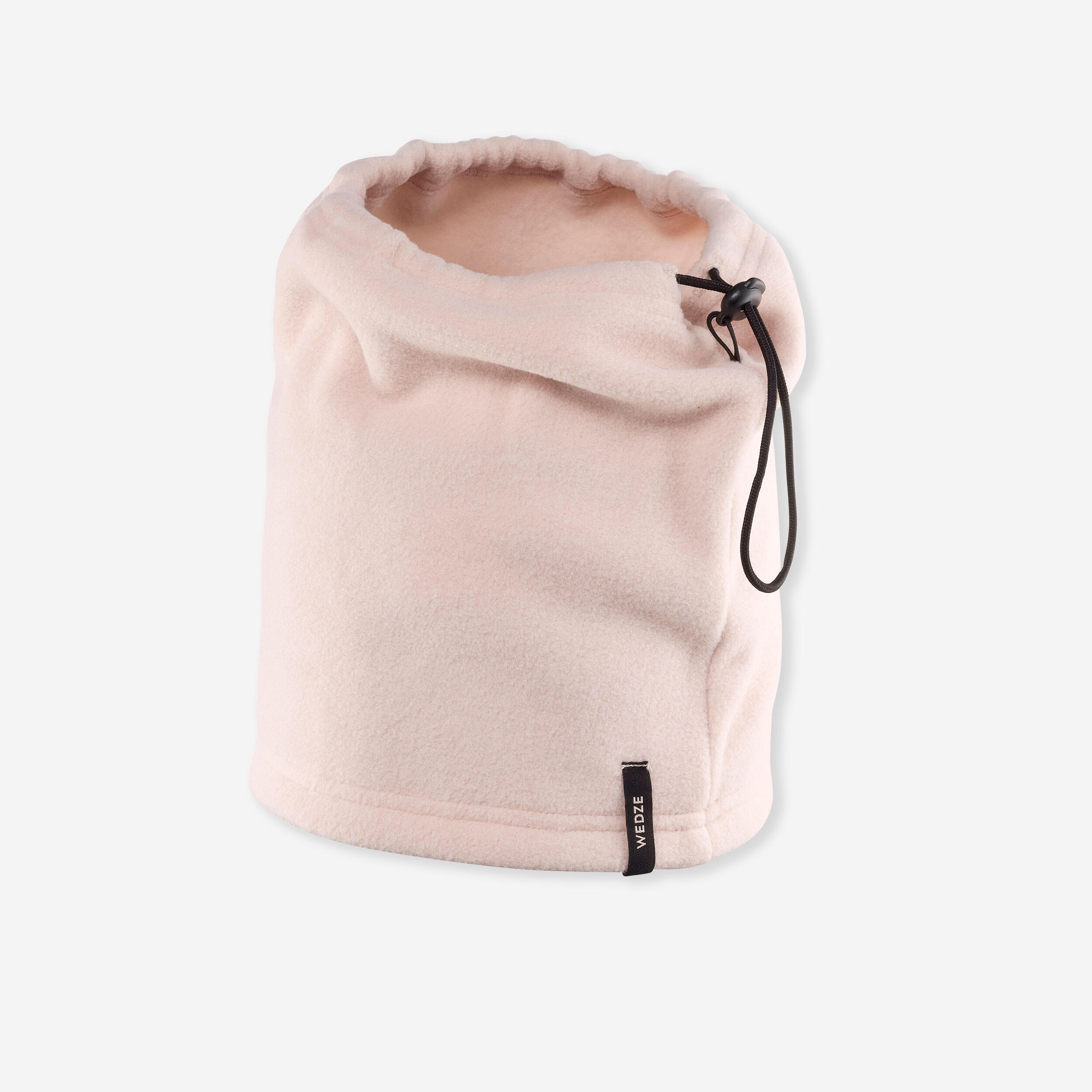 WEDZE ADULT FLEECE SKI SNOOD - TOGGLE - PALE PINK