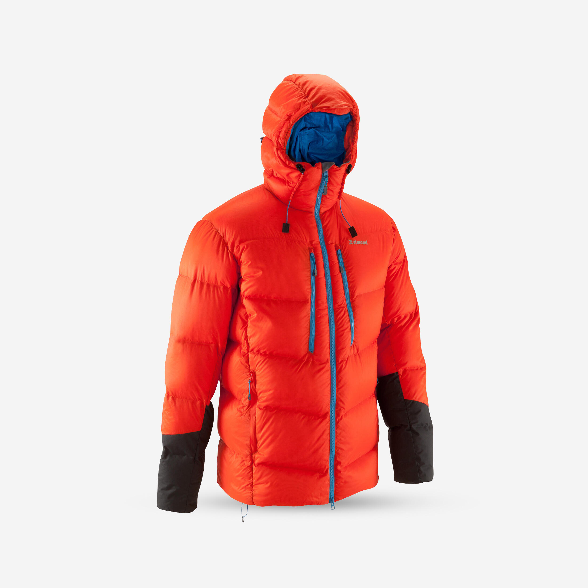 Men's mountaineering down jacket - MAKALU red 1/12