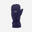 Mănuși impermeabile călduroase schi 100 Bleumarin-Roz Fluo Copii