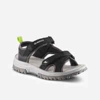 Kids’ Hiking Sandals MH120 TW  - Jr size 10 TO Adult size 6 - Black