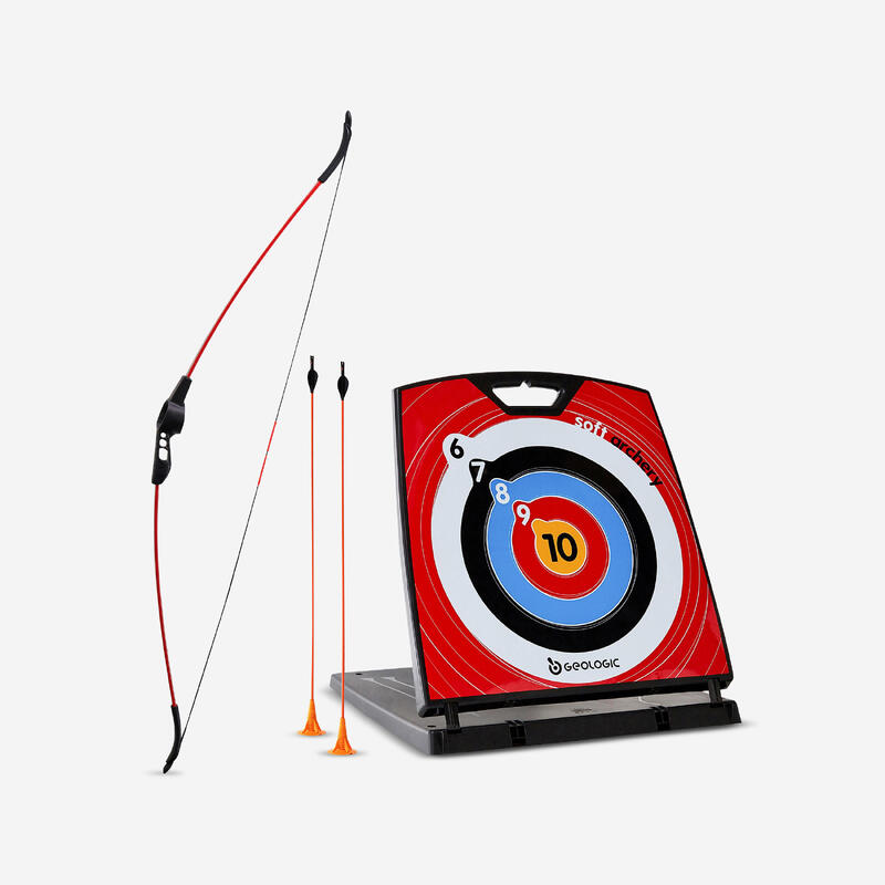 Arco para tiro con arco rojo para niños Discovery - Decathlon