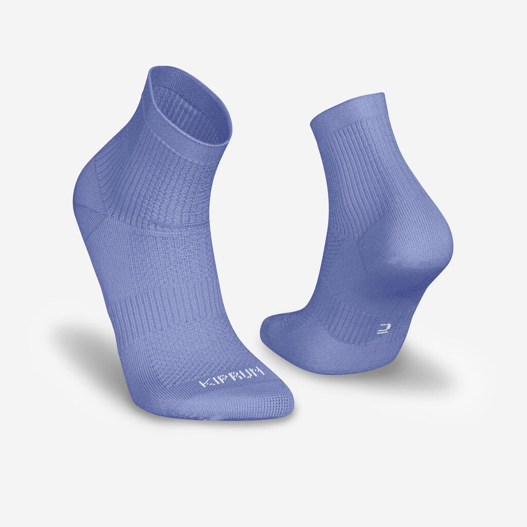 CHAUSSETTES DE RUNNING RUN500 MI-HAUTEURS X2