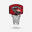 Minibasketbalbord voor kinderen/volwassenen SK100 Dunkers rood/zilver