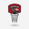 Minicanasta de baloncesto para niños/adultos SK100 Dunkers Rojo Plata