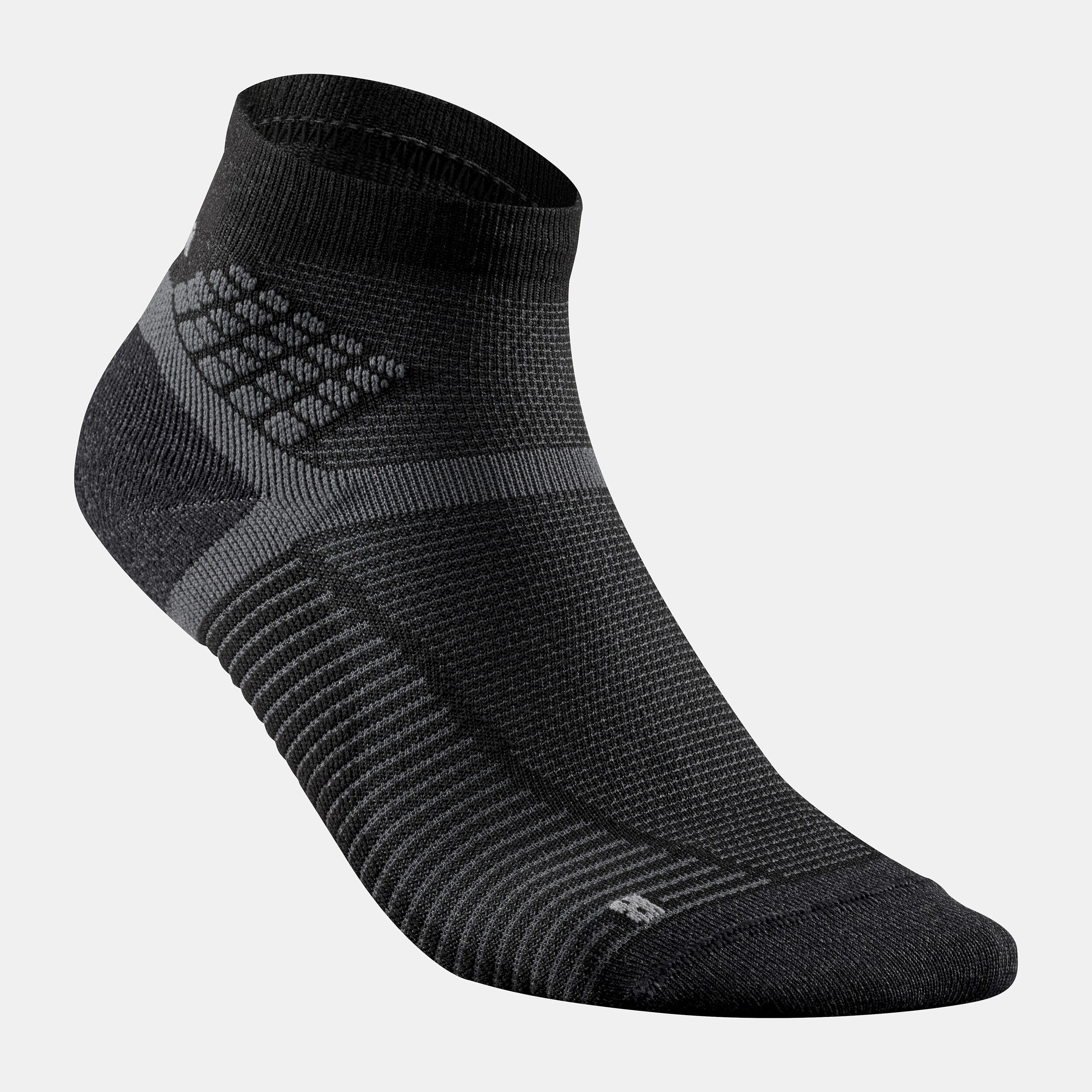 Mid-Height Hiking Socks x2 pairs, Hike 500