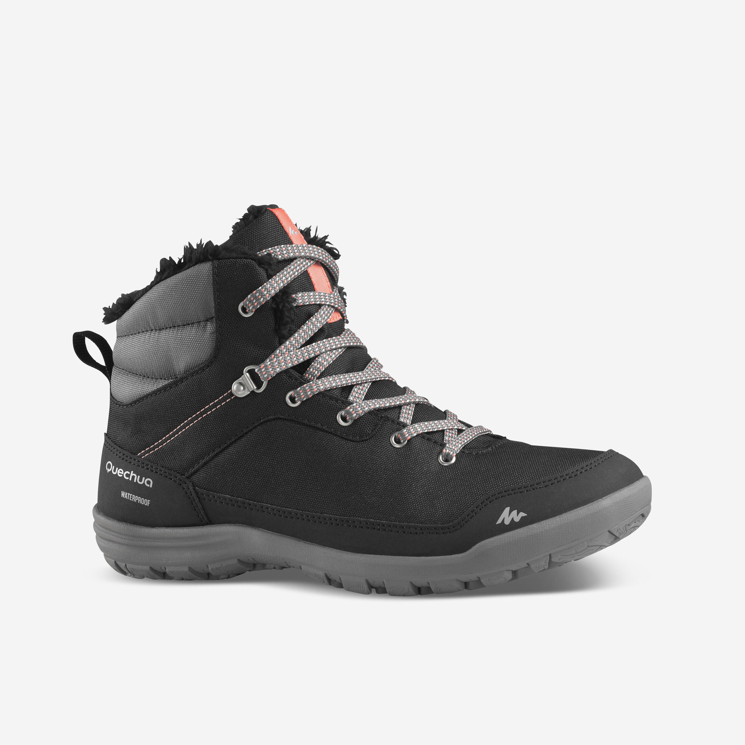Women’s Warm and Waterproof Hiking Boots - SH100 MID 1/7