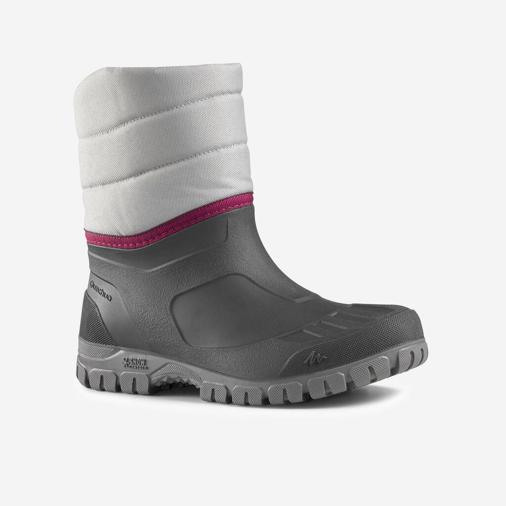 BOTAS DE NIEVE CÁLIDAS IMPERMEABLES MUJER SH100 CAÑA ALTA