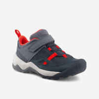 נעלי הליכה Crossrock לילדים עם מערכת סגירה בסקוץ' מידות C6½‎ עד ‎1½‎‎ - אפור אדום
