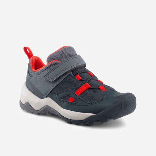 
      Detská turistická obuv Crossrock na suchý zips od 24 do 34 sivo-červená
  