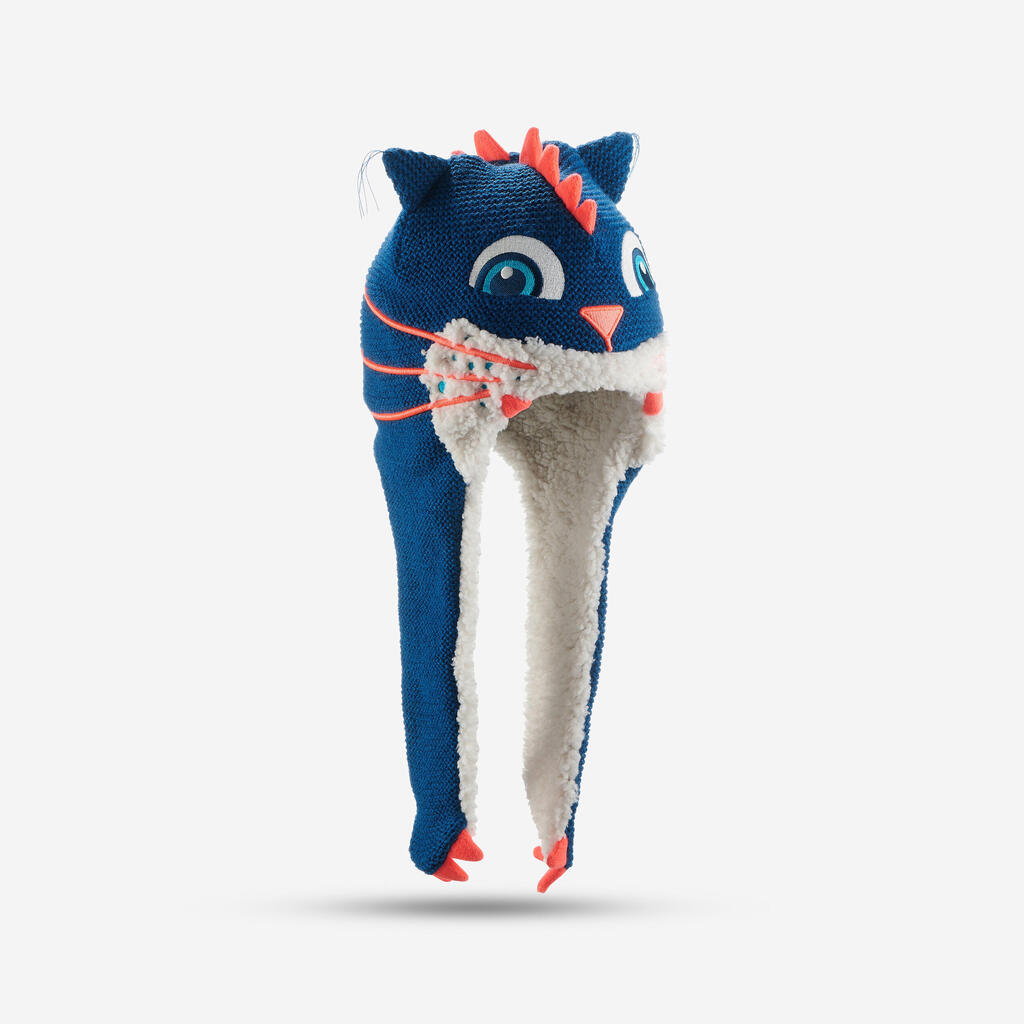 Skimütze - Monstercat peruanisch Kinder blau 